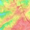 Topografische Karte Louvain-la-Neuve, Reliefkarte, Höhenkarte