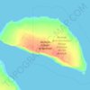 Topografische Karte Akimiski Island, Höhe, Relief