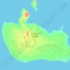 Topografische Karte Air force Island, Höhe, Relief