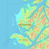Topografische Karte Isla Esmeralda, Höhe, Relief