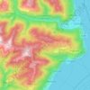 Topografische Karte Trarego Viggiona, Reliefkarte, Höhenkarte