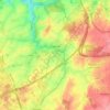 Topografische Karte Arquennes, Reliefkarte, Höhenkarte