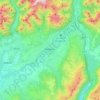 Topografische Karte Belluno, Reliefkarte, Höhenkarte