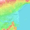Topografische Karte Thunder Bay, Reliefkarte, Höhenkarte