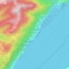 Topografische Karte Oggebbio, Reliefkarte, Höhenkarte