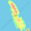 Topografische Karte Lougheed Island, Höhe, Relief