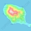 Topografische Karte Filicudi, Reliefkarte, Höhenkarte