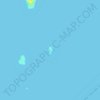 Topografische Karte Isla Huemul, Höhe, Relief