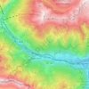 Topografische Karte Val di Susa, Höhe, Relief