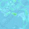 Topografische Karte Burano, Reliefkarte, Höhenkarte